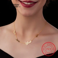 925 silver arabic custom necklace multi name 2021 fashion trend fashion family women girlfriend gifts minimalist fine jewelry