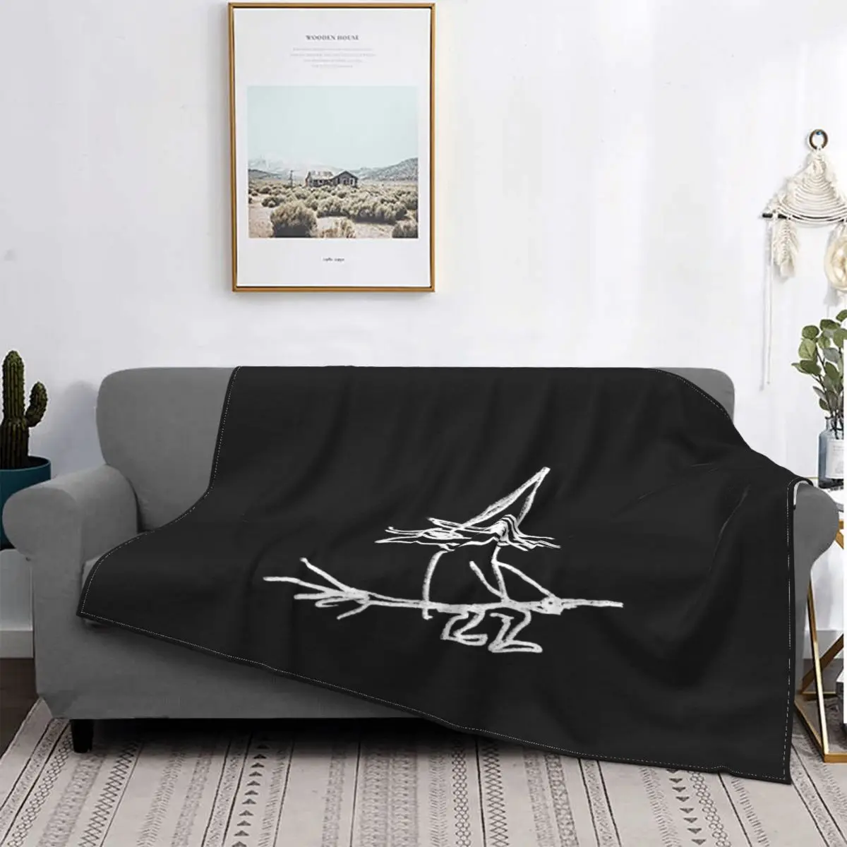 

Gafas de sol de bruja, 1 manta, colcha, edredones a cuadros para cama, manta de lana, ropa de cama y fundas