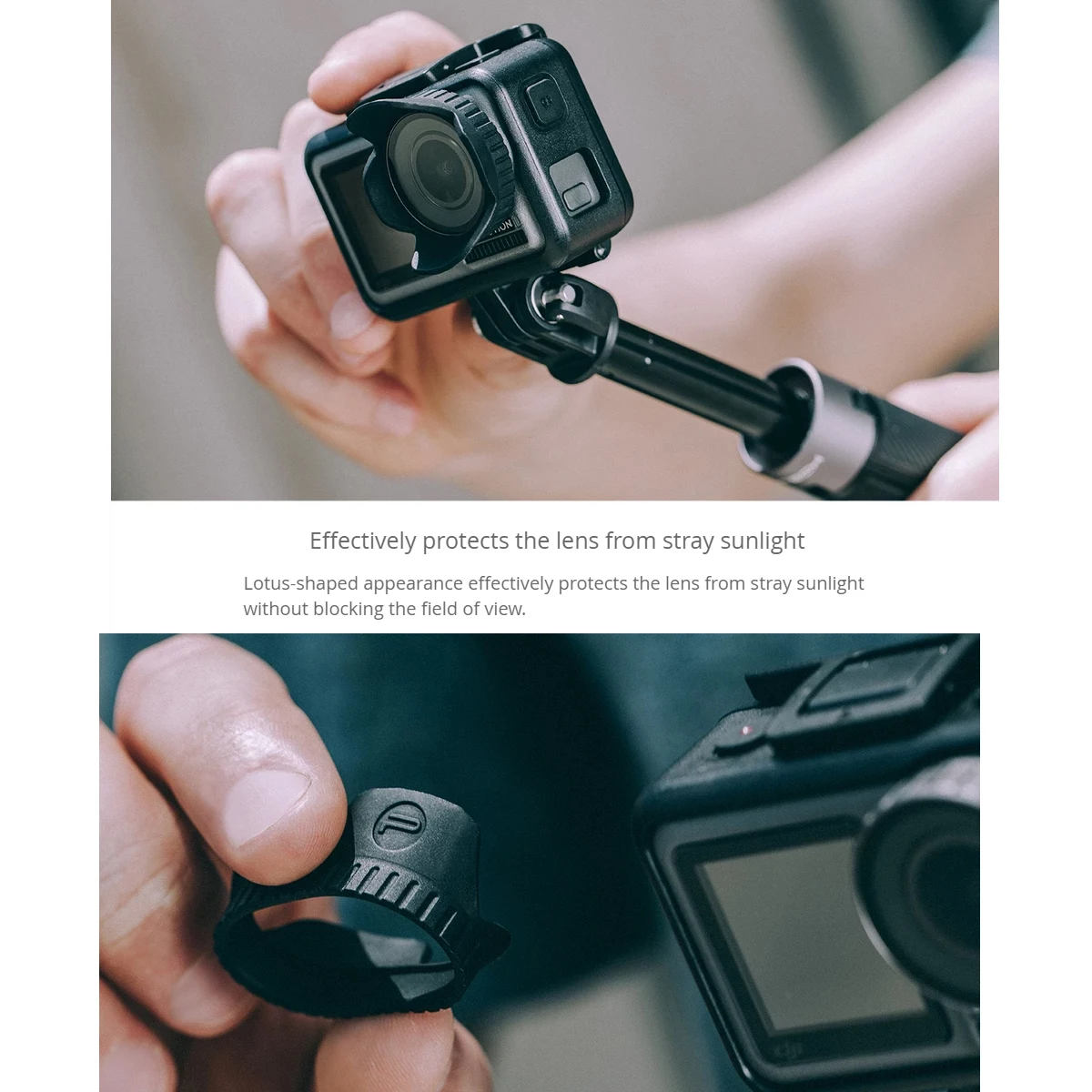 PGYTECH козырек для камеры Защитная крышка бленда объектива совместима с DJI Osmo
