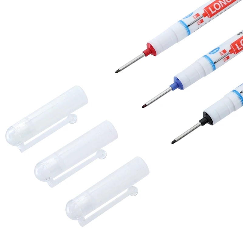 Glass Marker 20mm Long Nib Fine Point Pens 140mm Permanent Red Blue Black Hareware Processing Tools for Auto 1pc | Инструменты