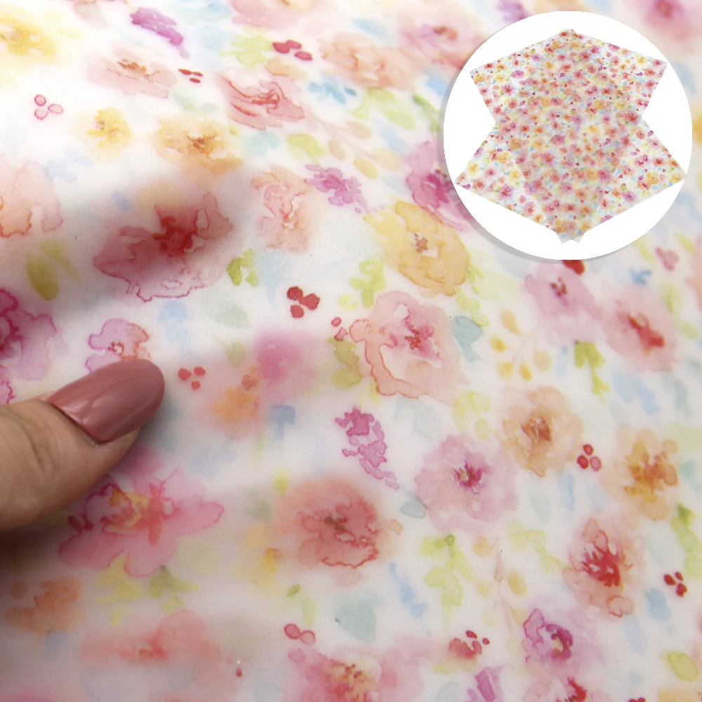 David accessories 20*34 см животного цветочным принтом из прозрачного пластика искусственная кожа "сделай сам" с бантом, сумок, обуви, Материал, украшение дома, 1Yc7773