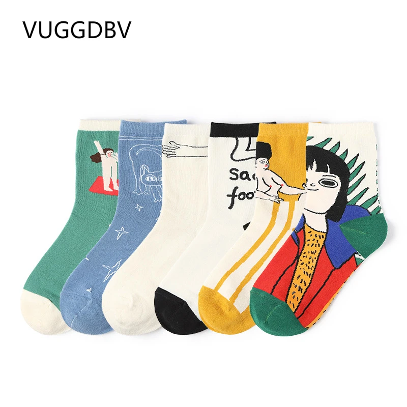 Фото Носки женские милые детские носки с рисунками из мультфильмов calcetines mujer divertido Носки женские милые детские носки с рисунками из мультфильмов calcetines mujer divertido