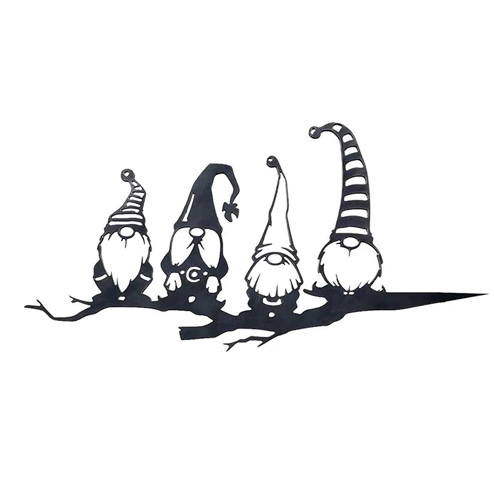 

Easter Gift Steel Branch Gnomes Decoration Metal Tree Art Metal Garden Steel Silver Home Decor Hanging Decorative Shelves