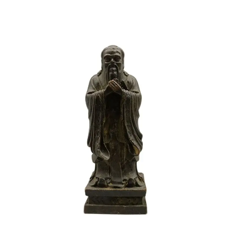 

Chinese Old Bronze Statue Confucius Old Copper Statue
