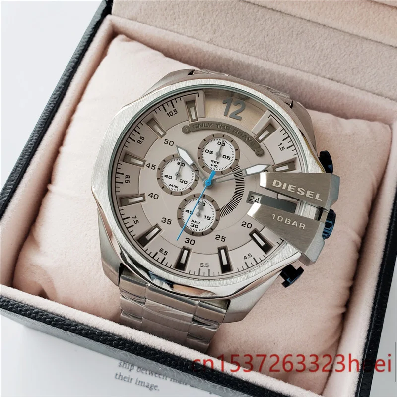 

Diesel watch men's skeleton automatic mechanical AAA watch gold skeleton retro men's women watch quartz watch