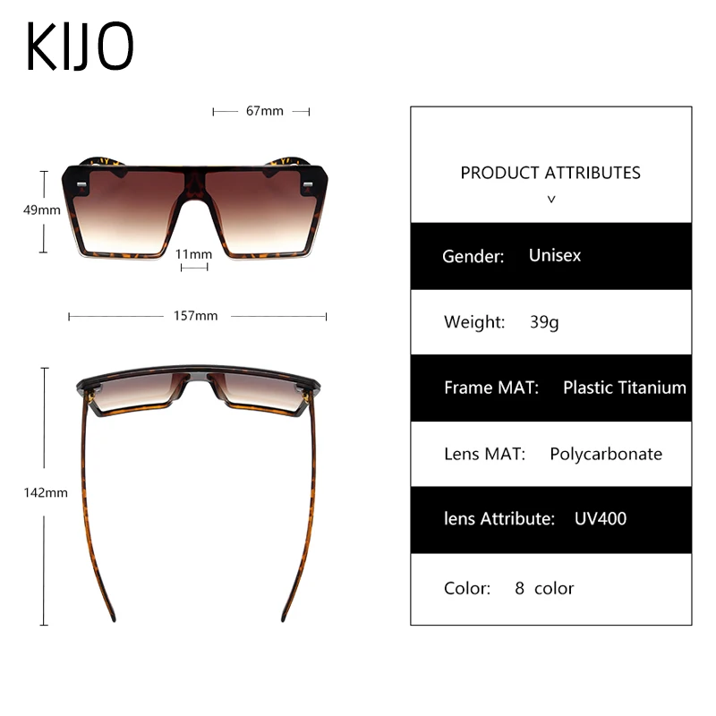 

Oversized Square Sunglasses Women 2019 Luxury Brand Fashion Flat Top Red Black Clear Lens One Piece Men Gafas Shade Mirror UV400