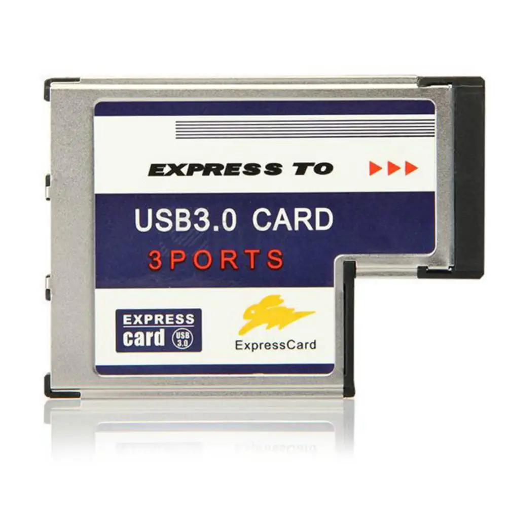 New 3 Por Hidden Inside t USB 3.0 Express Card 54mm Slot PCMCIA Converter Adapter For Laptop Notebook | Компьютеры и офис