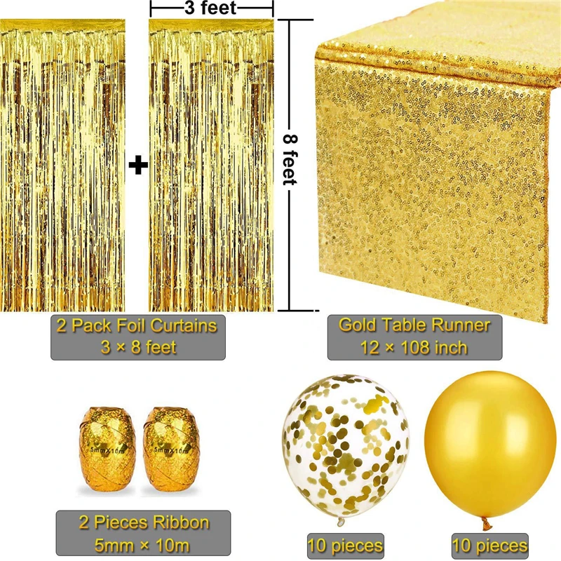 25 шт./компл. блесток скатерть занавеска латексный шар с лентой Свадебные