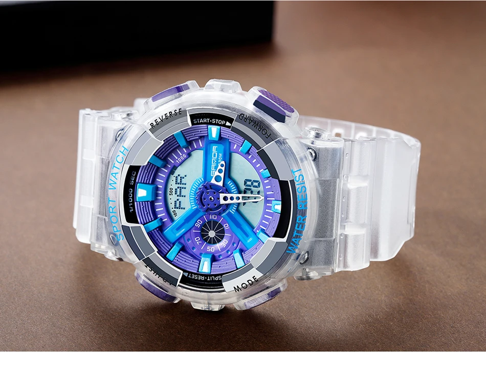 Модные женские часы SANDA Топ бренд белые спортивные водонепроницаемые наручные