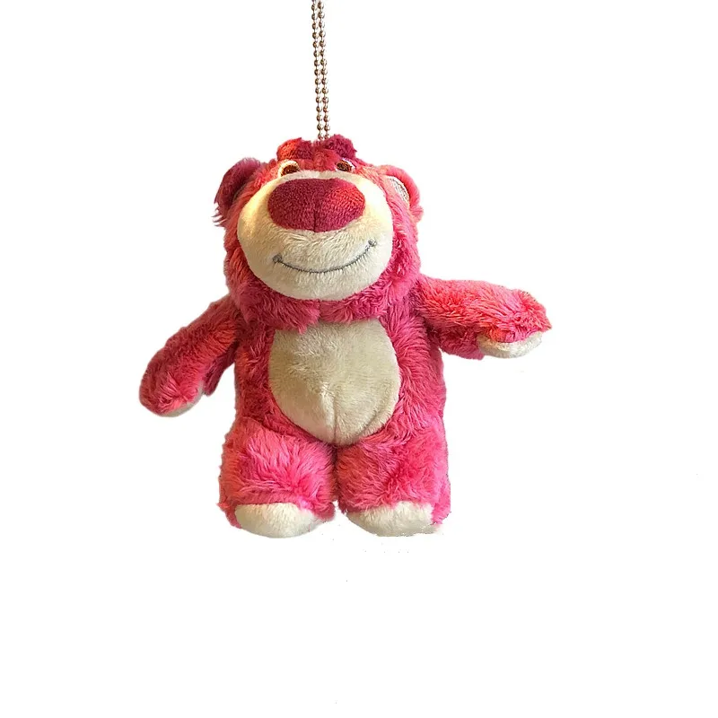 

New Disney Anime Cartoon Lotso Plush Toy Pendant Kawaii Red Small Bear Soft Stuffed Doll Children Gift 15cm