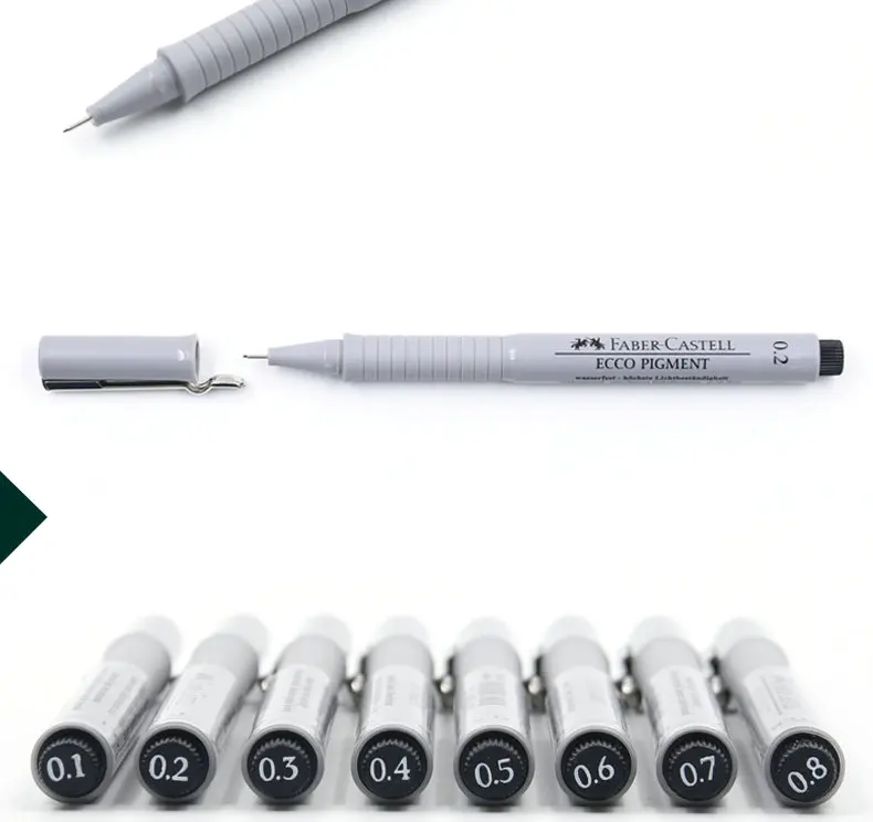 Ручка игла Faber castell 166799 для рисования скетчей 0 1/0 2/0 3/0 4/0 5/0 6/0 7/0 8 мм|fine point pen|pen