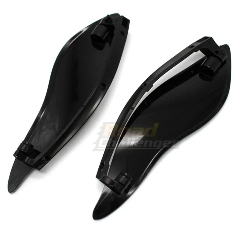 

Motorcycle Black Windshield Side Wing Windshield Air Deflector For Harley Touring Electra Glide Street Glide Tri Glide 2014-2018