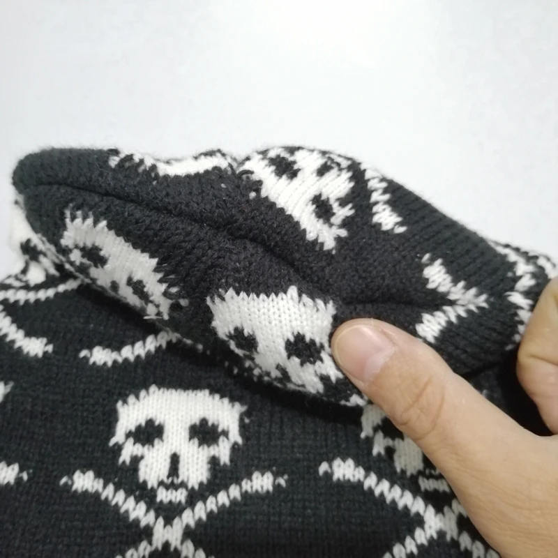 Dragon Skull Hats For Unisex Woman Man Winter Knitted Beanie Caps Warmer Sport Ski Bonnet Female Hip Hop Skeleton Skullies Cap | Аксессуары