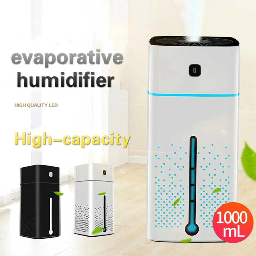 

1000ML Air Humidifier USB Diffuser Essential Oil 7 Color LED Night Light Low Noise QJS Shop