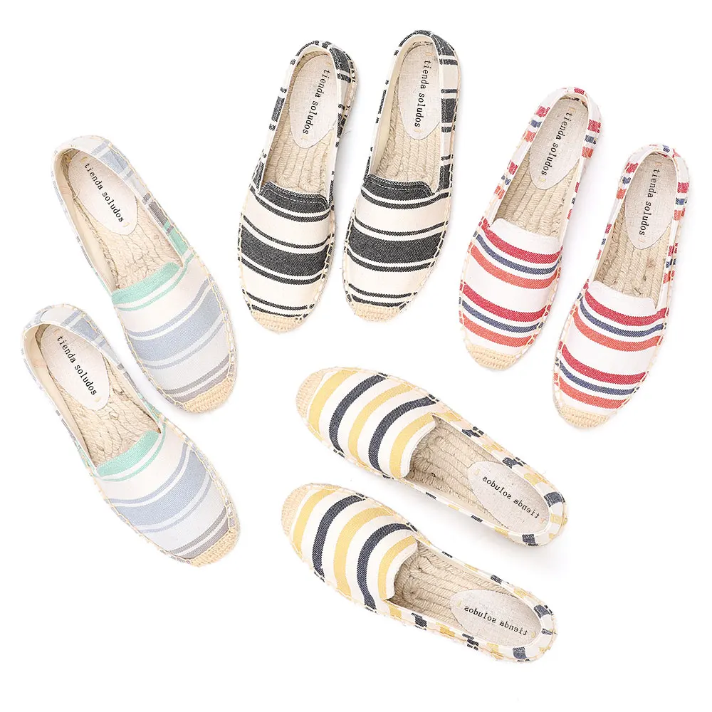 Женские туфли из хлопчатобумажной ткани на плоской платформе без шнурков