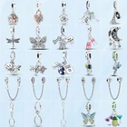 Новинка 2022, яркие серебряные подвески в виде фламинго-подсолнуха, подходят для оригинального браслета Pandora, ювелирные изделия в подарок