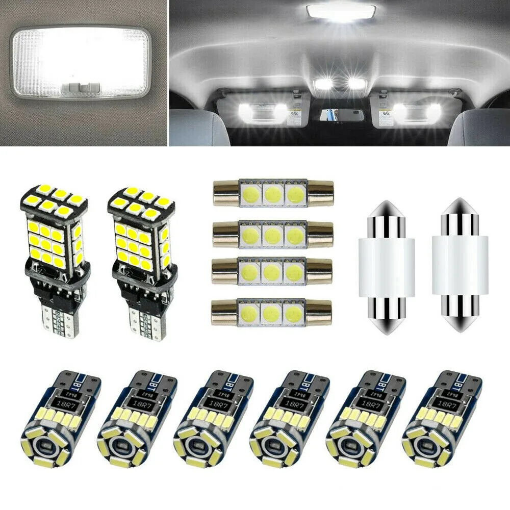 

Plug And Play LED Bulbs Pure White Accessories Car Dome Lights Interior