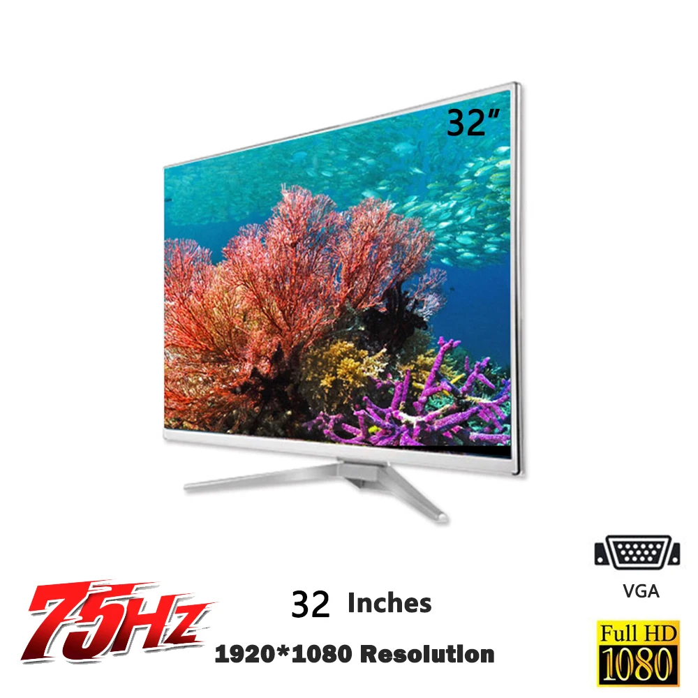 32-дюймовый светодиодный тонкий монитор игры конкурс full HD ips узкой каймой игровой