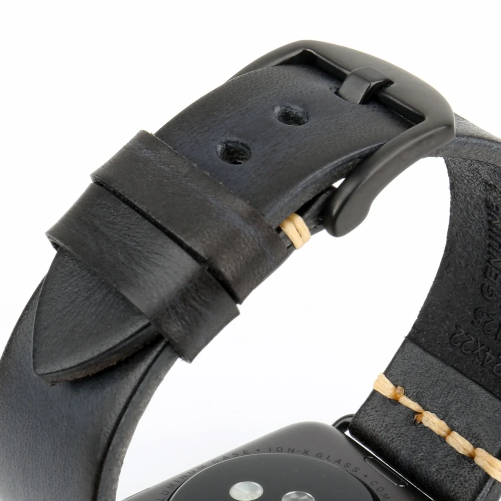 Handmade Leather Strap Watch Band For Apple Watch 45mm 41mm 44mm 42mm 40mm Series 7 6 SE 5 4 3 iWatch Bracelet