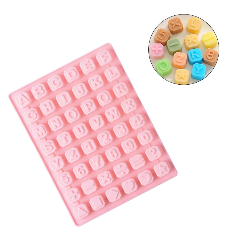 48 Сетка с буквами алфавита цифрами силиконовая форма для шоколадного фондана