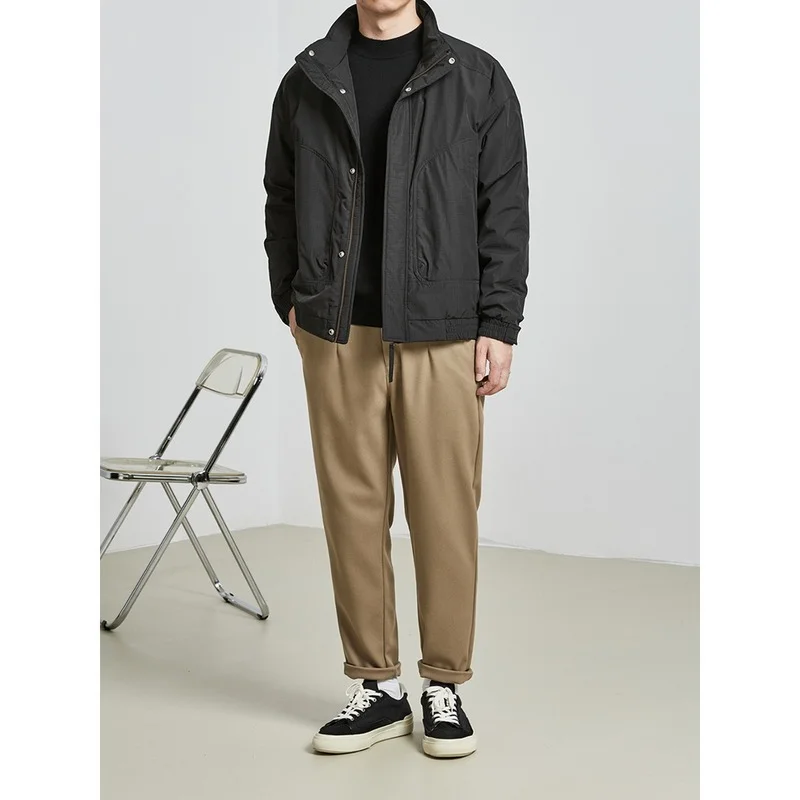 Stand-up Collar Lightweight Down Jacket Men's Winter Men's New Style Men's Autumn and Winter Thick Warm Jacket