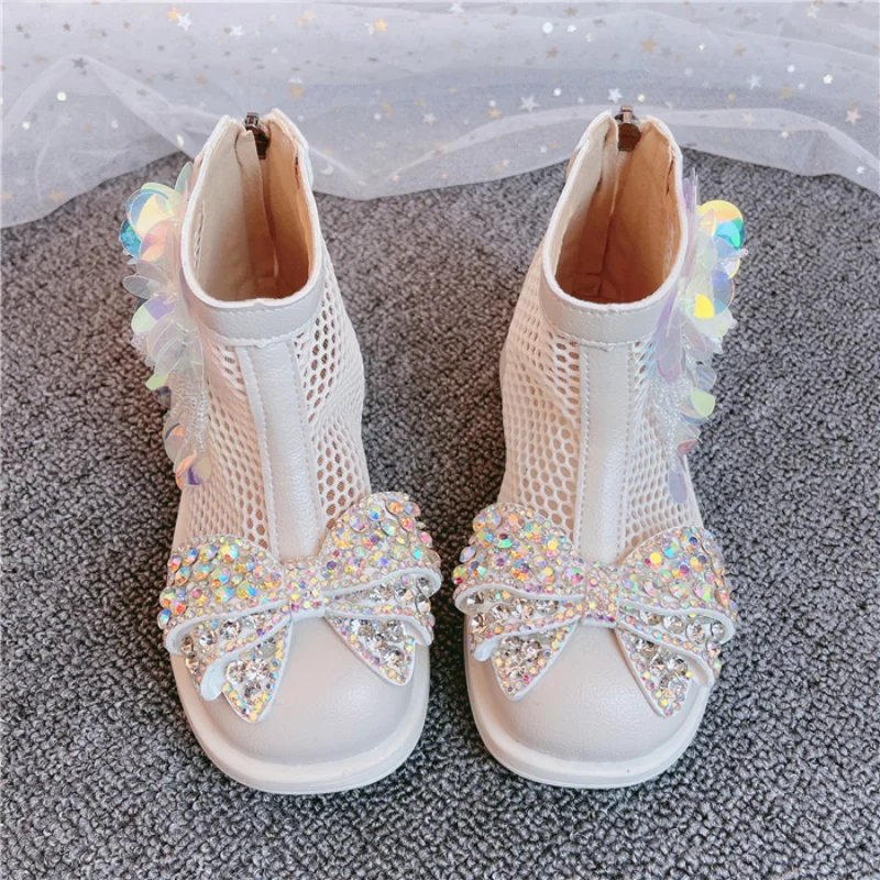 Детская обувь 2021 сезон лето осень Модная одежда для девочек с украшением в виде