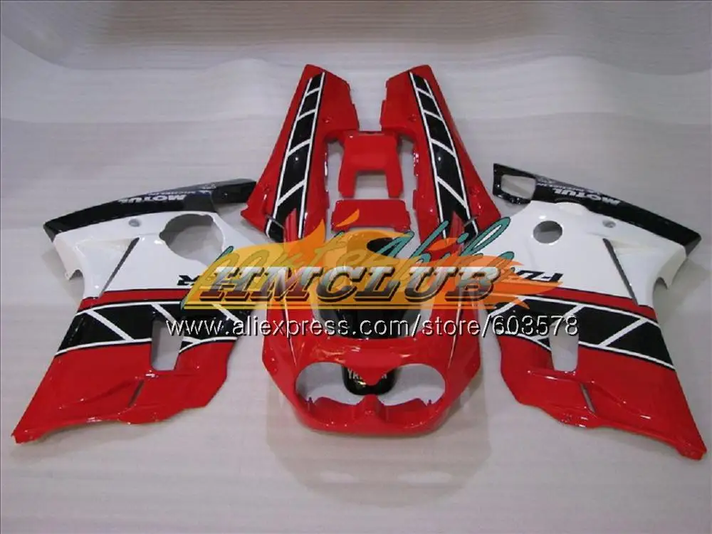 No. 2 Корпус для YAMAHA FZR250R FZRR FZR 250 250R 1986 1987 1988 1989 124CL. 21 красный, белый FZR250RR FZR-250 FZR250 86 87 88 89 обтекатель - Цвет: No. 2