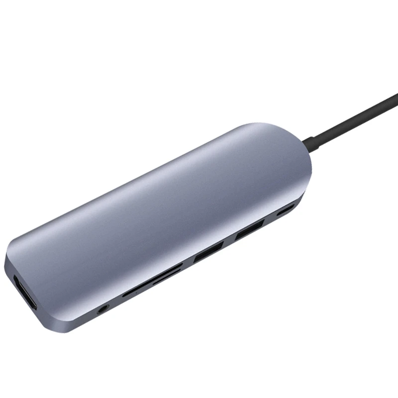 

Тип C 7-в-1 док-станция USB 3,0 Мульти USB C док-станция для ноутбука Переключатель HDMI для MacBook Pro Air для Тетрадь ноутбук для мобильного телефона