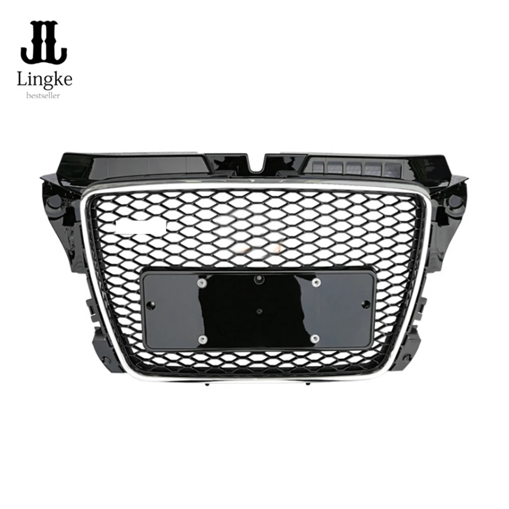 RS3 стиль переднего бампера решетка сетки соты капот Гриль для Audi A3 S3 8P 2009 2010 2011