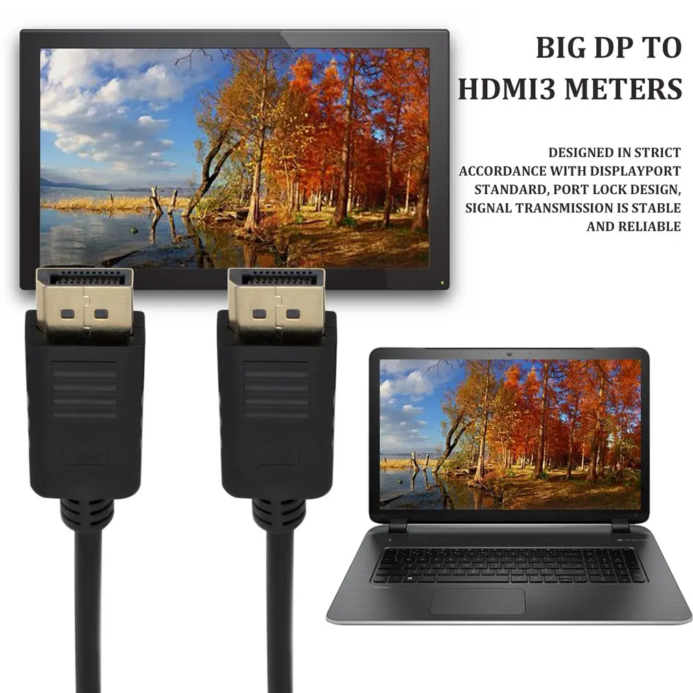 Кабель Displayport кабель Dp-Hdmi 3 метра большой Dp Папа-папа адаптера | Электроника