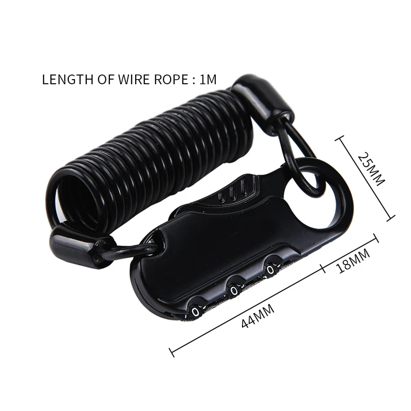 Мини кража пароль велосипедный навесной Замок шлем Пароль замок 4 15 мм