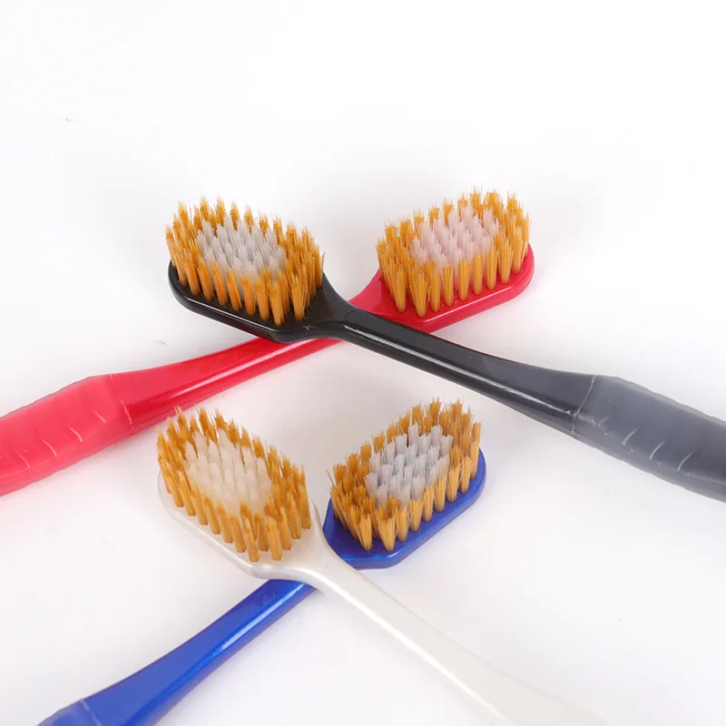 Японская зубная щетка с мягкой щетиной широкой головкой для взрослых