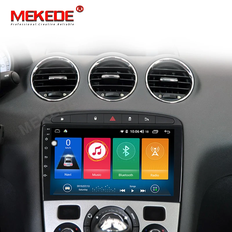 MEKEDE 9853 4G LTE Android 9 4 Гб 64 ГБ Автомобильный мультимедийный плеер для peugeot 408 для peugeot 308 308SW аудио Радио стерео головное устройство