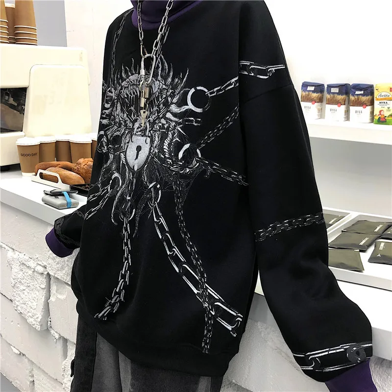 

hoodie y2k women korean fashion femme oversized plus size vintage 2021 kawaii long sleeve manga larga essentials sweatshirt