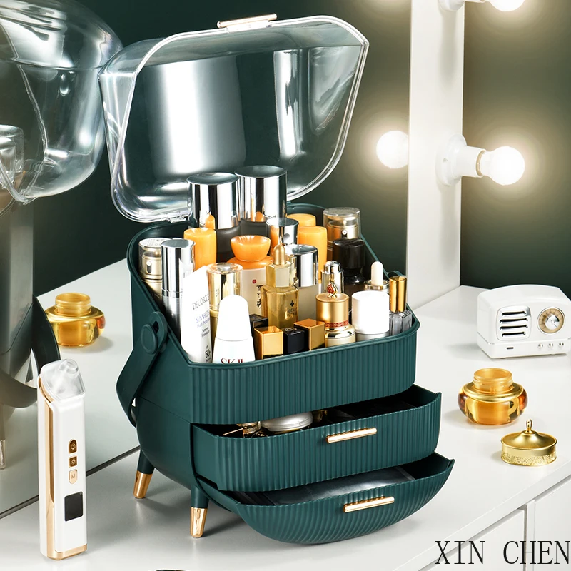 Высокое качество косметическая коробка для хранения Портативный большой