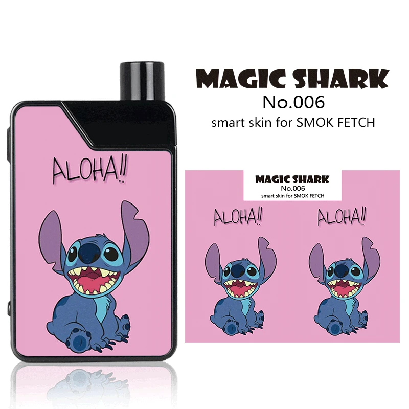 Magic Shark Kitty Cute Bear SpongeBob Doraemon Mario Stitch Minions Monkey Iron Man Joker PVC Sticker Film for SMOK FETCH | Мобильные