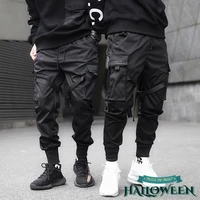 qiwn man cargo pants black cargo pants autumn casual pants black casual pants mens hip hop pants anime pants joggers men