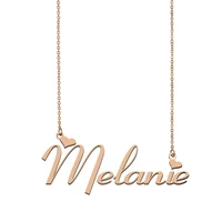 melanie name necklace custom name necklace for women girls best friends birthday wedding christmas mother days gift
