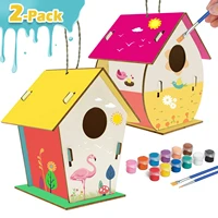 diy bird house kit build and paint birdhouse wooden arts and crafts girls boys toddlers creative activities wooden toys for kids