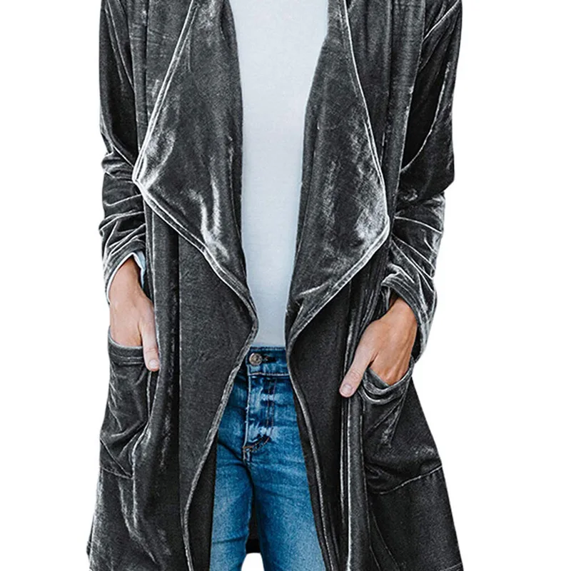 

New European and American women's cardigan coat in autumn and winter 2020