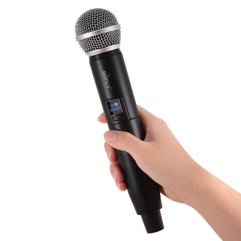 Профессиональная VHF Беспроводной 10 Каналы цифровой микрофон Системы с двумя