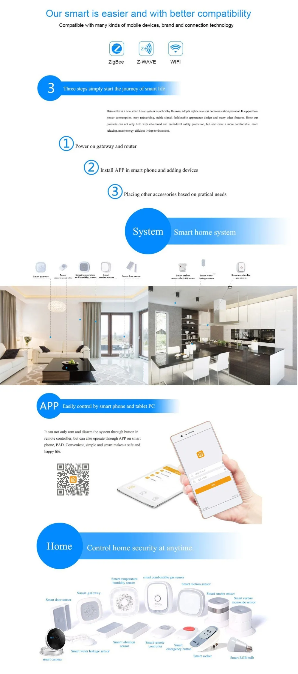 HAOZEE Heiman Z-wave Plus датчик дыма умный дом версия ЕС 868,42 МГц Z Wave детектор дыма с питанием от аккумулятора 4 шт./лот