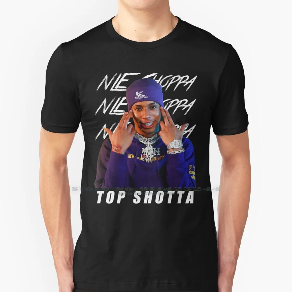 Nle Choppa T Shirt Cotton 6XL Nle Choppa Top Shotta Dababy Lil Baby Gunna Youngboy Lil Tecca Lil Durk Lil Mosey Rap Hip Hop