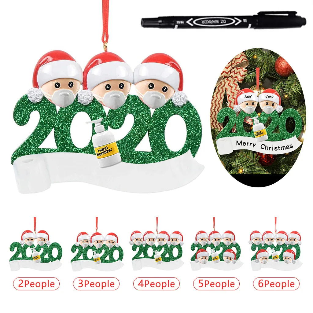 2020 рождественские украшения подарок семья Diy Снеговик Рождественская елка