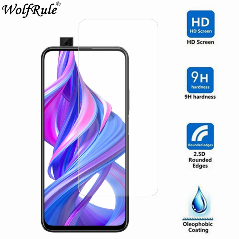Protector de pantalla para Huawei Honor 9X vidrio 9H dureza vidrio templado para Huawei Honor 9X tel&eacute;fono vidrio Honor 9X pel&iacute;cula protectora-0