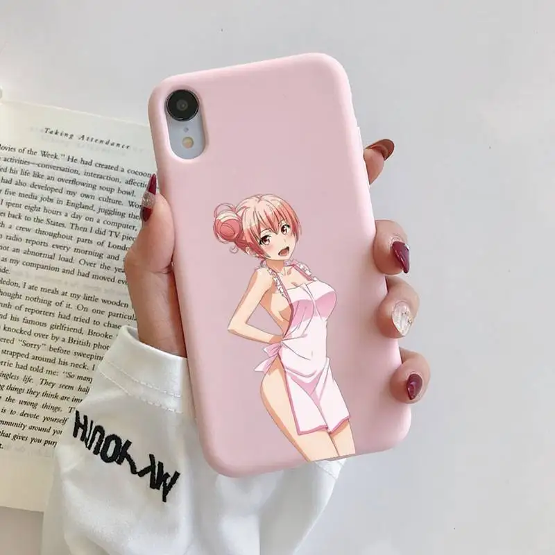 

Oregairu Phone Case Original Liquid Silicone Phone Case For iphone 11 Pro Max X XS Max XR 7 8 6 6S Plus Couples TPU Cases Capa