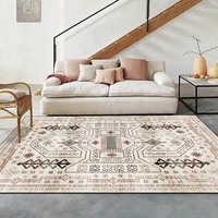 Bubble Kiss Retro Geometric Beige Carpet In The Living Room Boho Rugs For Home Bedroom Decor Polyester Floor Mat Home Decor