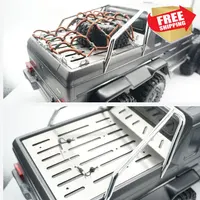 RC crawler parts for trx6 g63 6x6 6 wheels trax stainless steel trunk panel cargo board upgrade option