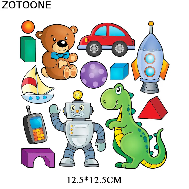 Термонаклейка ZOTOONE с животными цветами термонаклейка для одежды футболки