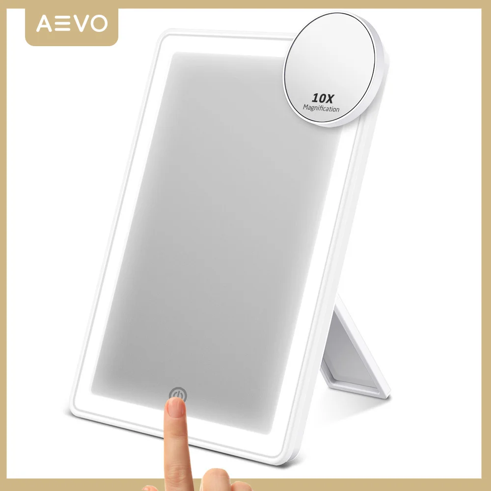 

AEVO Makeup Mirror with Light 72-LED Lighting Touch Sn 10X Vanity Mirror Desktop Cosmetic Make Up Mirror Lady Girls Gifts